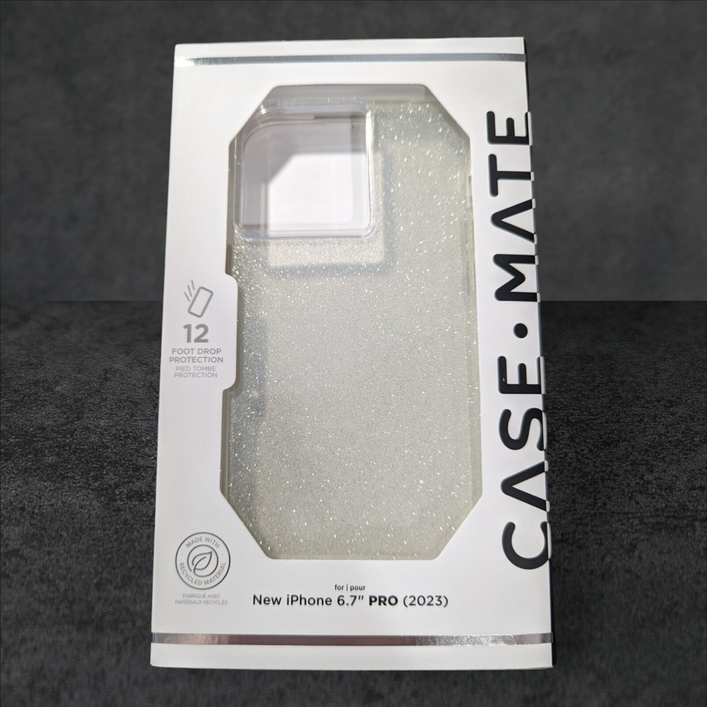 L3. Case-Mate Case For iPhone 15 Pro Max‎ - In Sheer Crystal Champagne